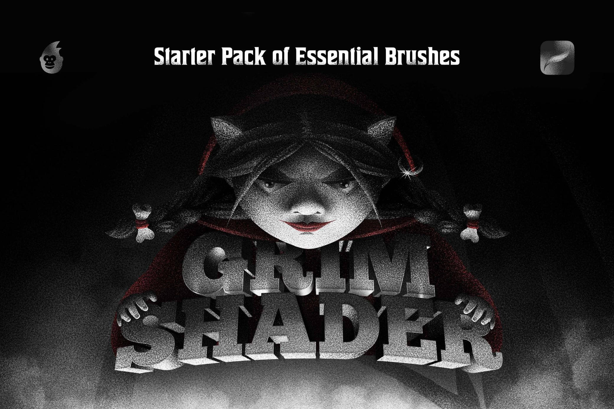 Free Grim Shader Procreate Brushes