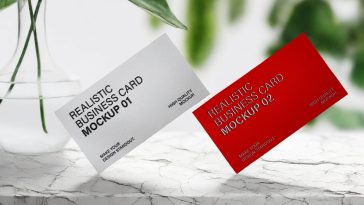 Free Minimal Business Card Mockup PSD