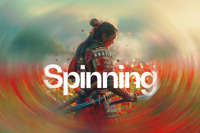 Free Spinning Blur Photo Effect PSD