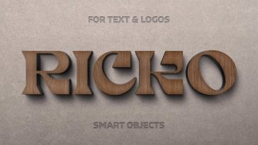 Free Craft Wood Sign Logo Mockup