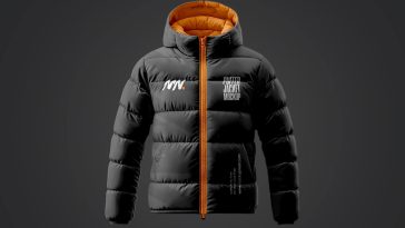 Free Puffer Winter Jacket Mockup PSD