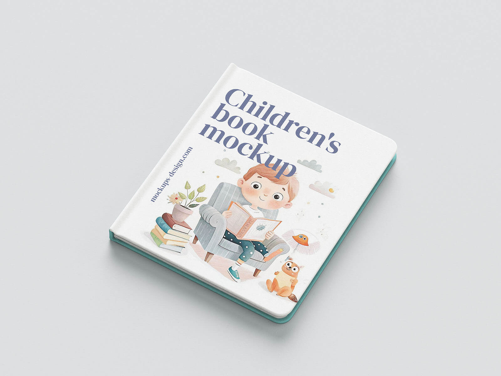 Free Hardcover Children’s Story Book Mockup PSD