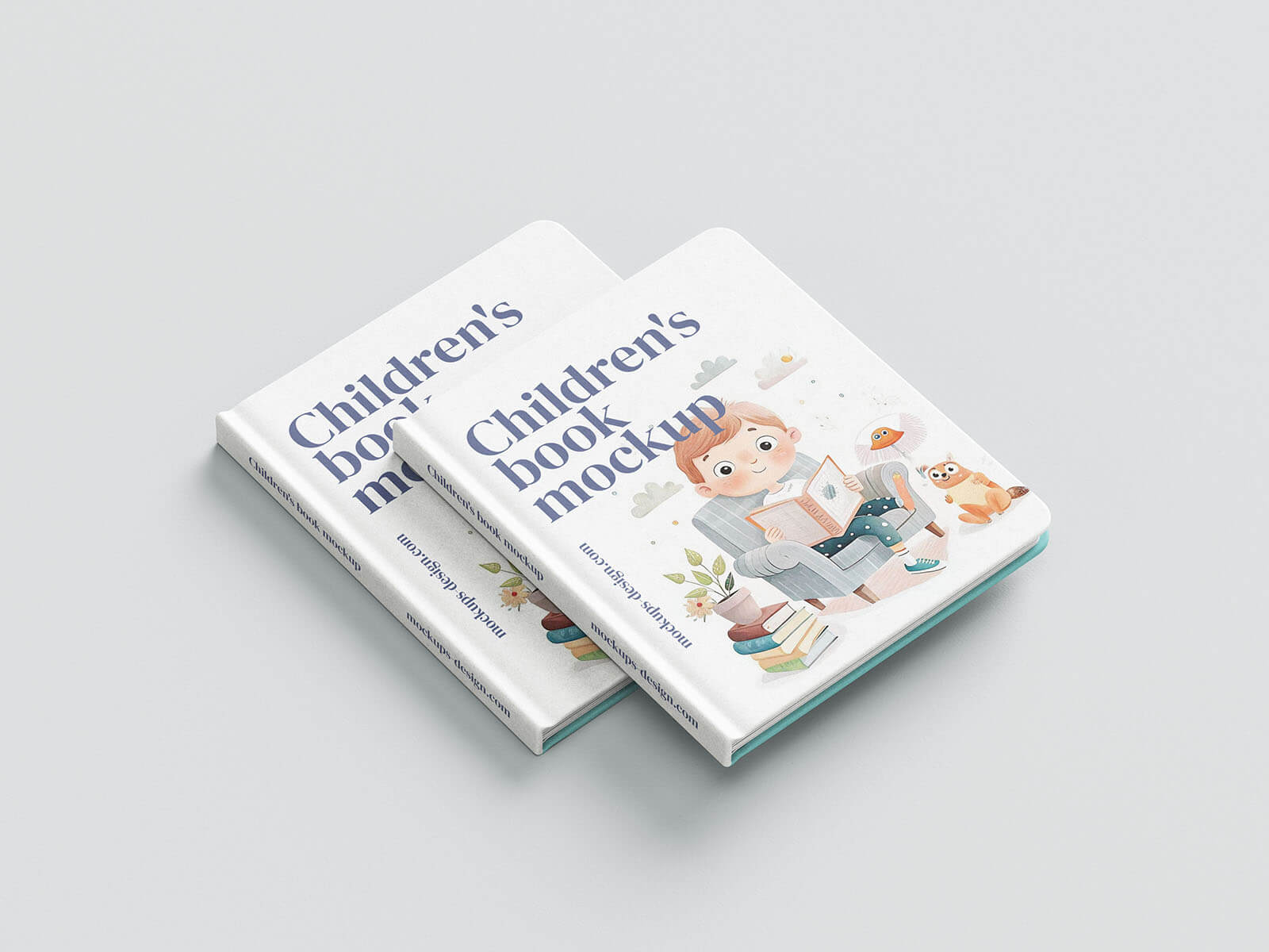 Free Hardcover Children’s Story Book Mockup PSD