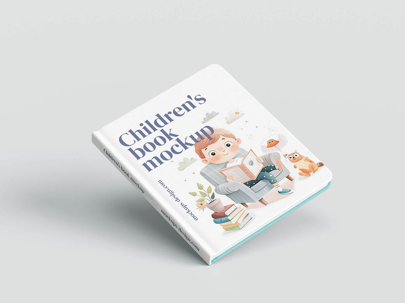 Free Hardcover Children’s Story Book Mockup PSD