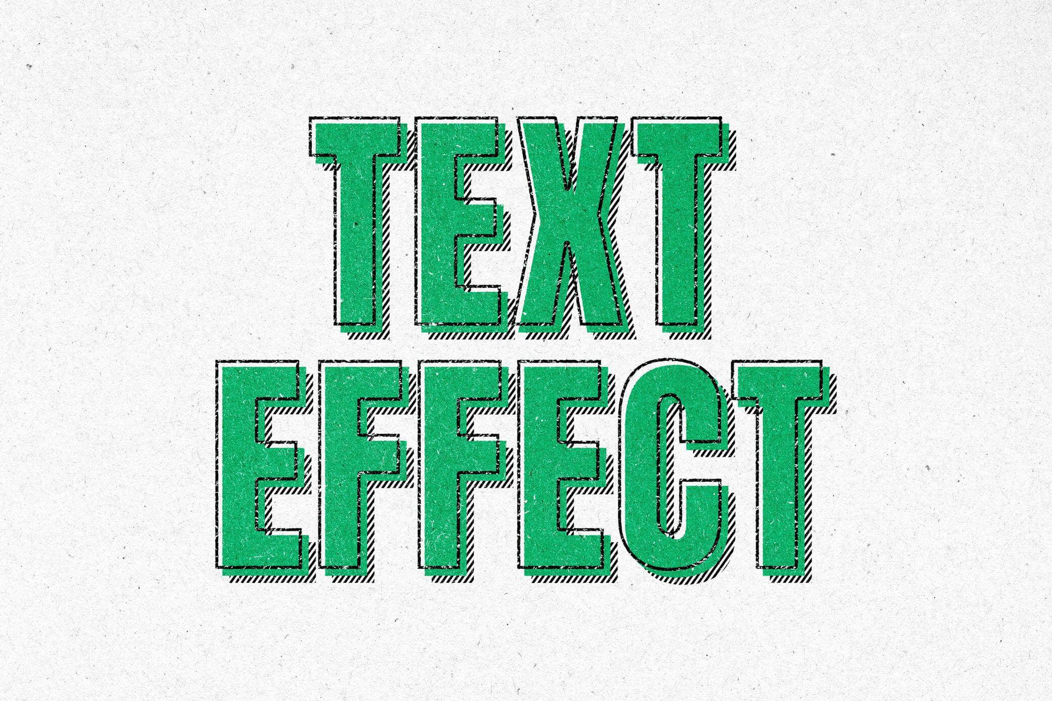 Free Retro Cartoon Text Effect PSD