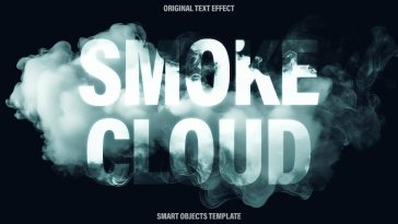 Free Smoke Text Effect PSD