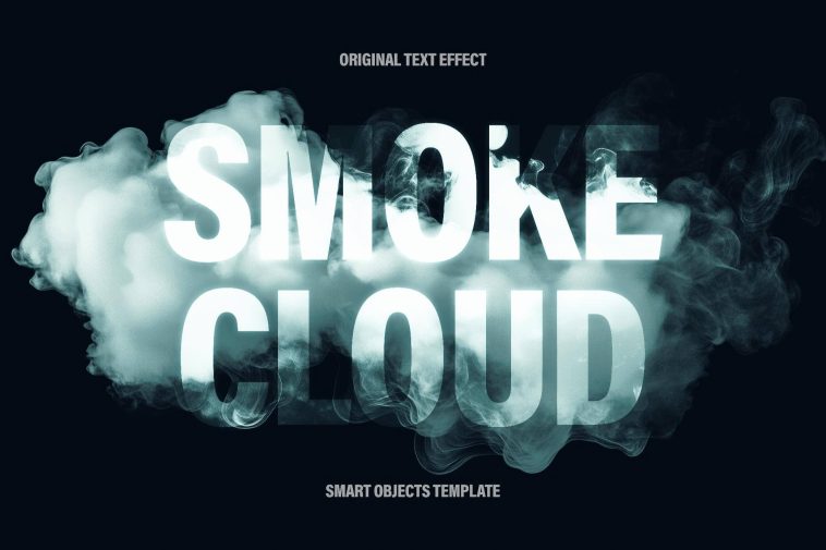 Free Smoke Text Effect PSD