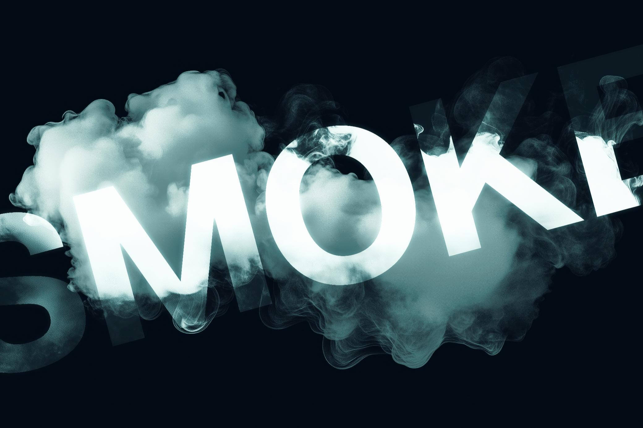 Free Smoke Text Effect PSD