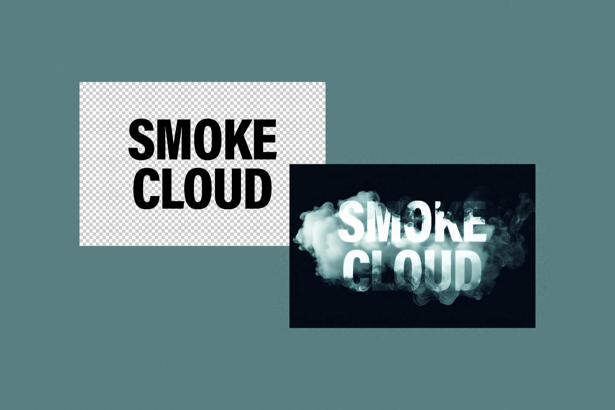 Free Smoke Text Effect PSD