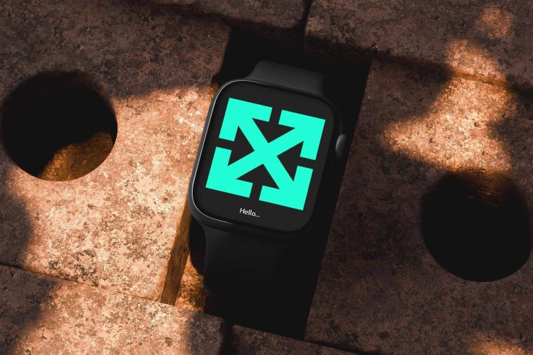 Free Urban Brick Apple Watch Mockup PSD