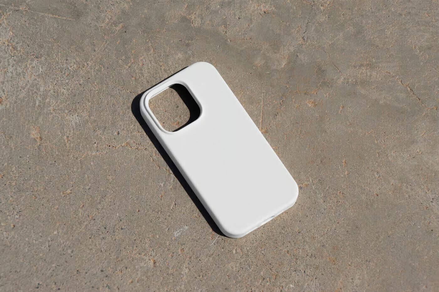 Free iPhone Case on Path PSD Mockup