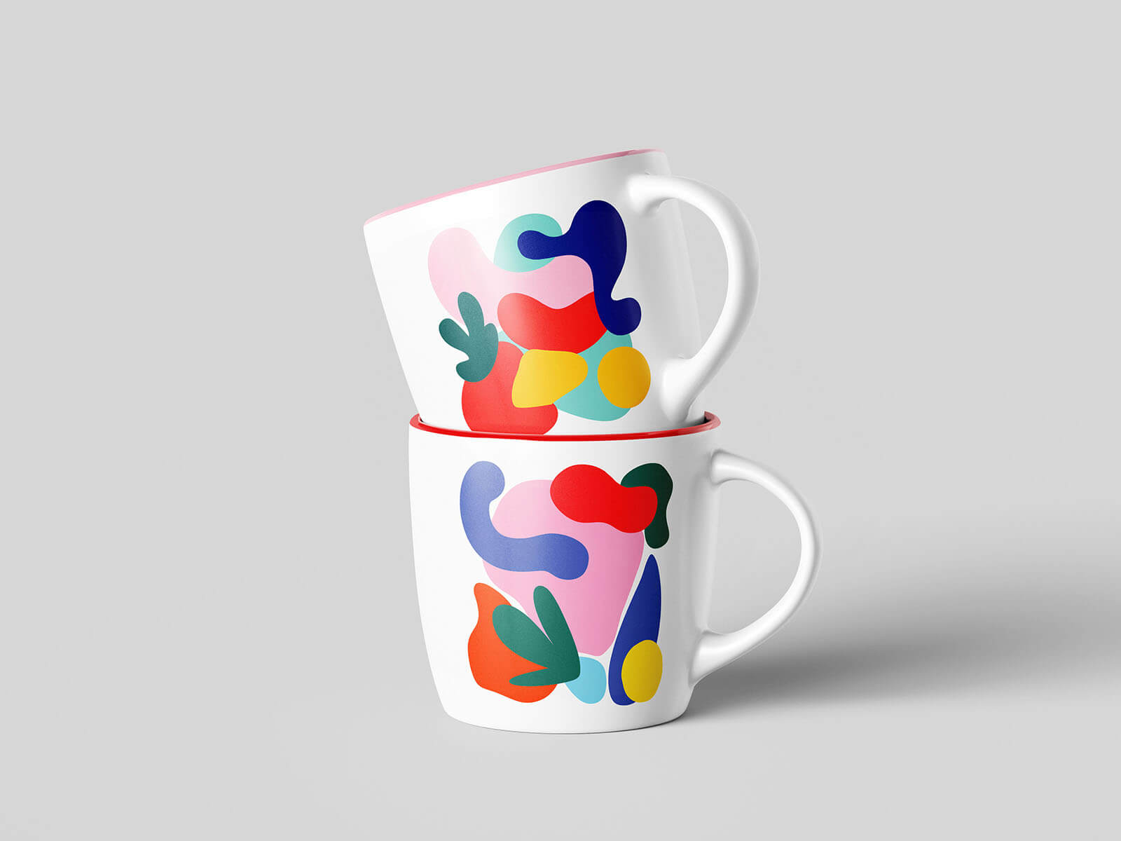 5 Free Expresso Ceramic Mug Mockup PSD Set