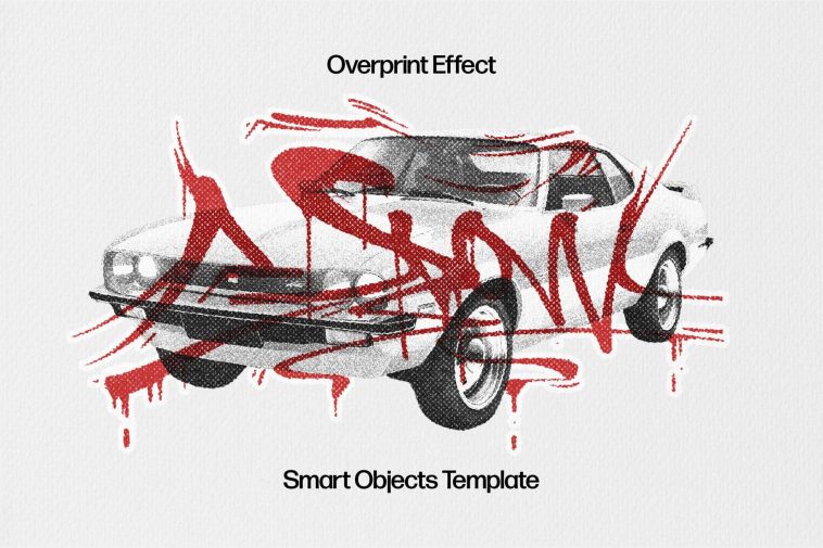 Free Grunge Overprint Photo Effect PSD