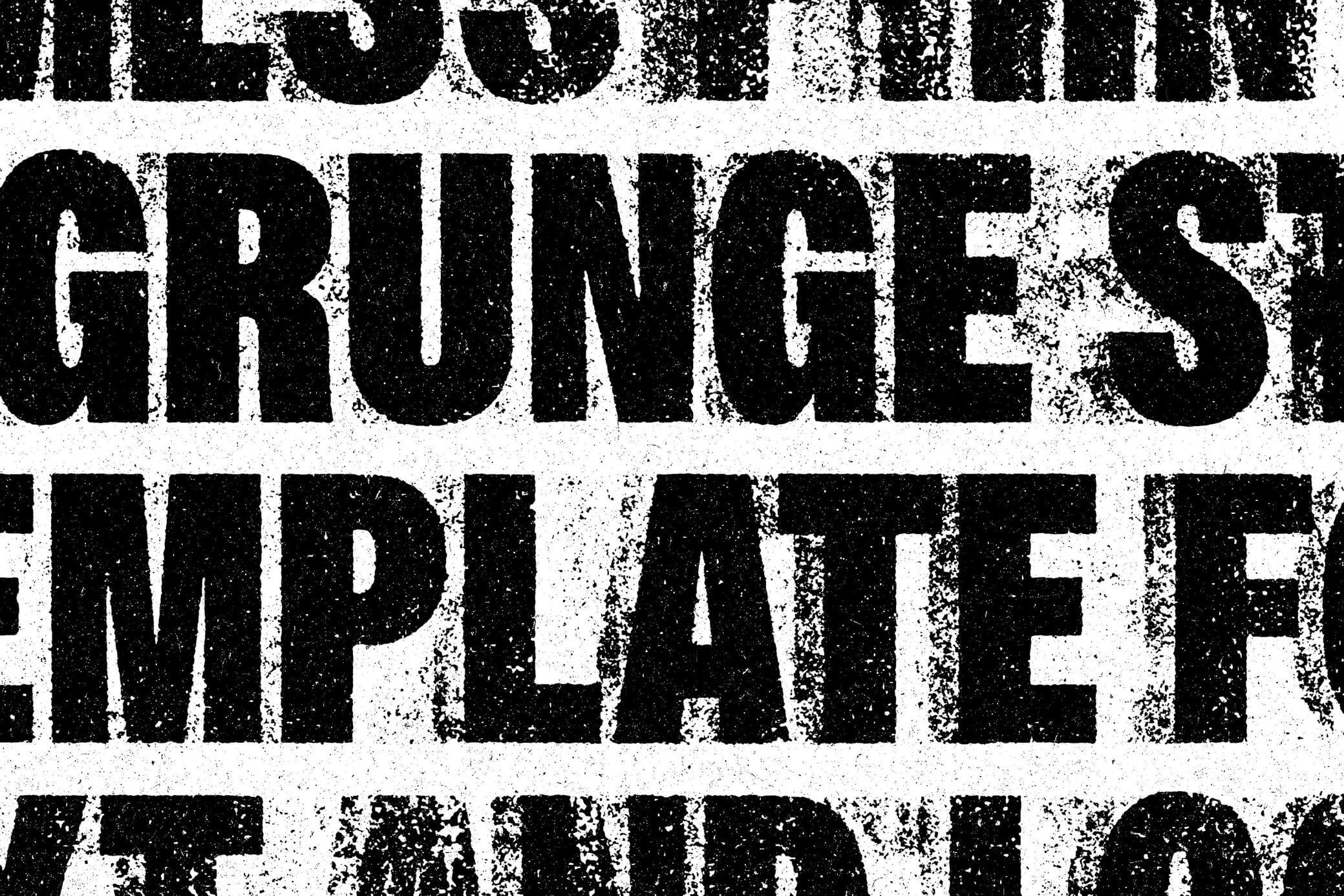 Free Grunge Print Stamp Text Effect PSD file