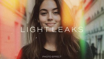 Free Light Leaks Photo Effect PSD