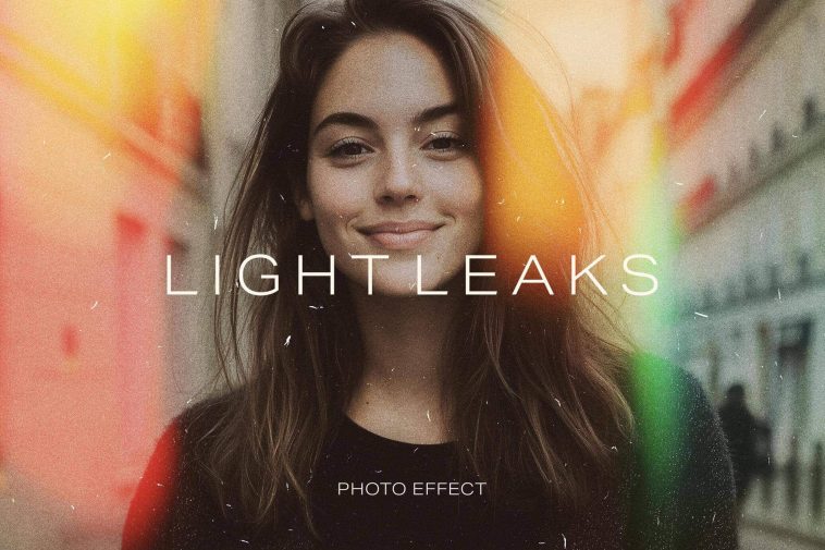 Free Light Leaks Photo Effect PSD