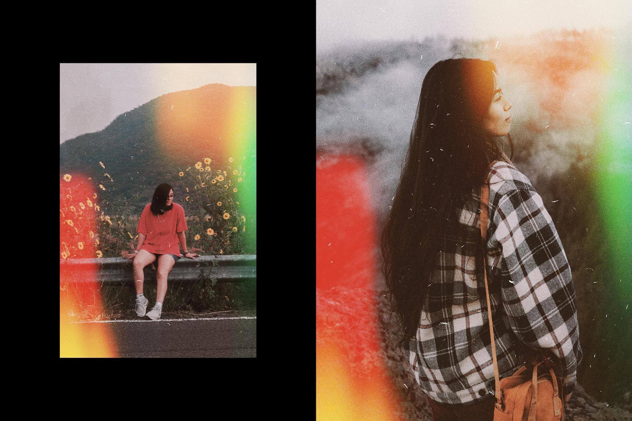 Free Light Leaks Photo Effect PSD