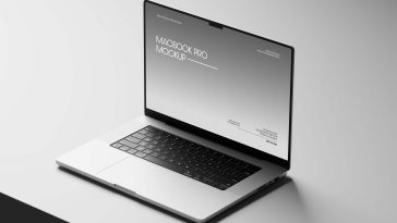 Free Macbook Pro 16 2024 Mockup PSD