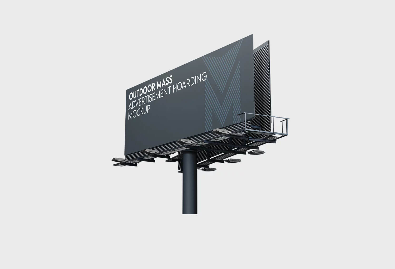 Free Outdoor Mass Advertisement Hoarding Billboard PSD