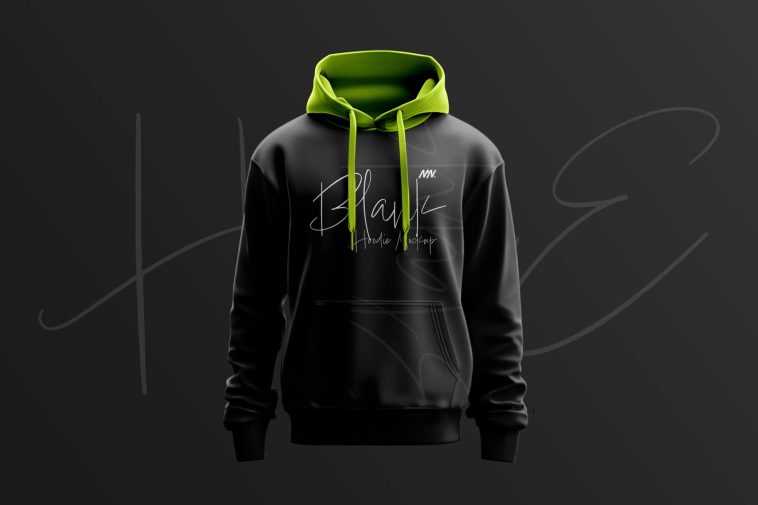 Free Black Hoodie Mockup PSD