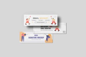 Free Email Signature Mockup PSD