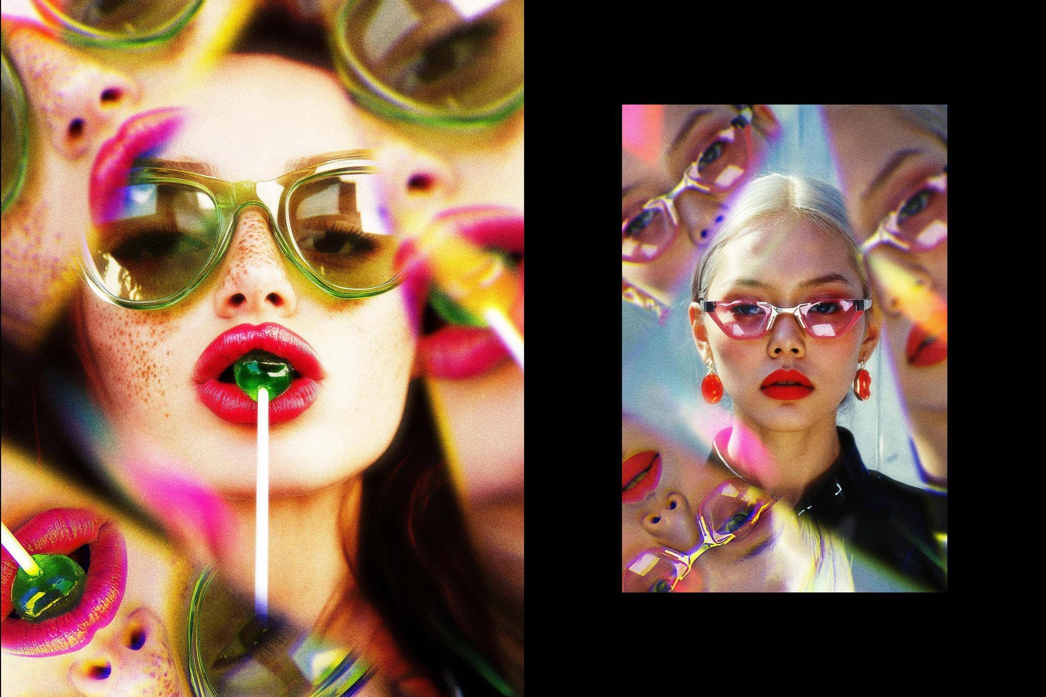 Free Refract Prismatic Photo Effect PSD