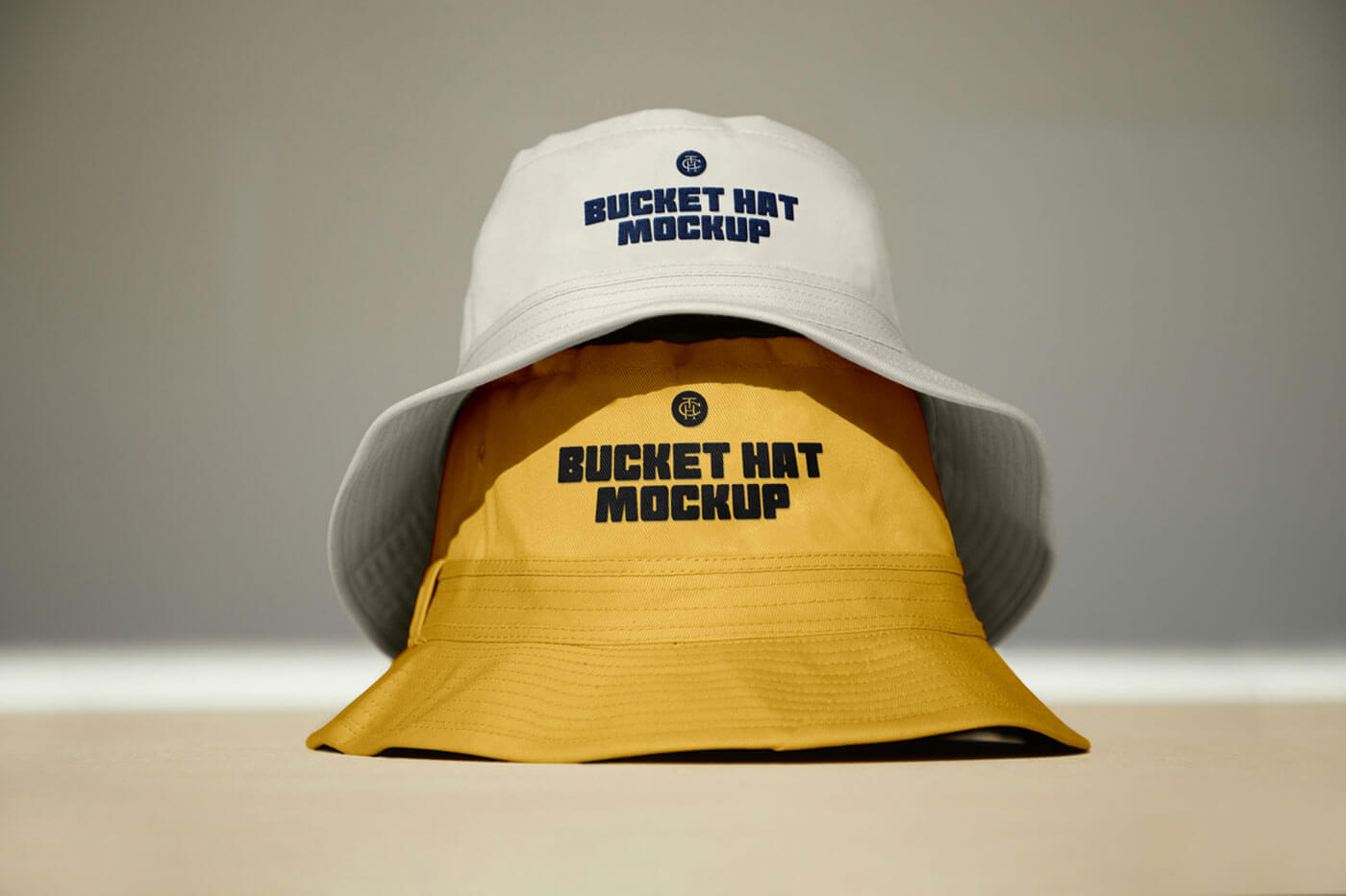 Free Two Bucket Hat Mockups