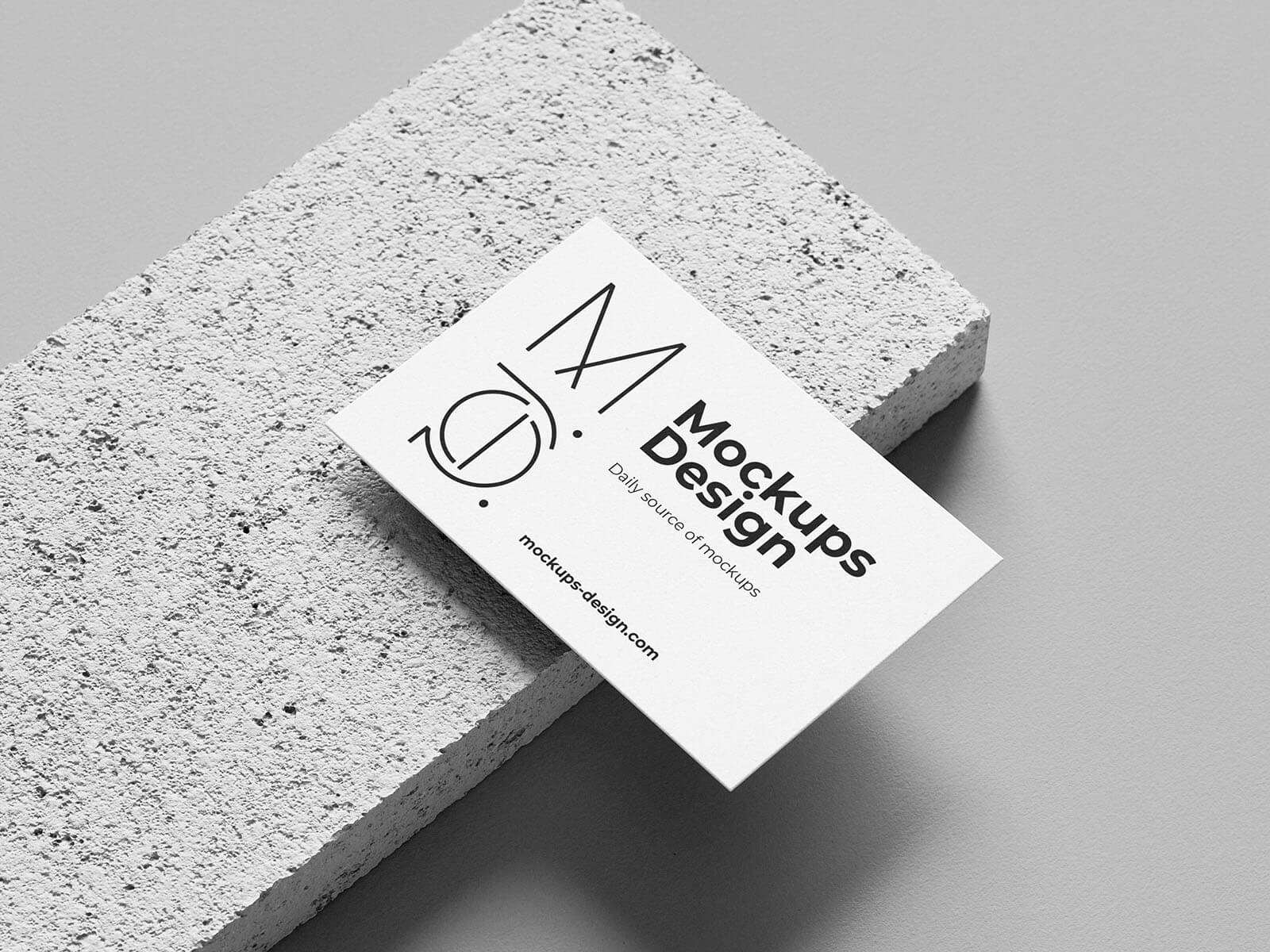 4 Free Minimalistic Business Card Mockup PSD Files