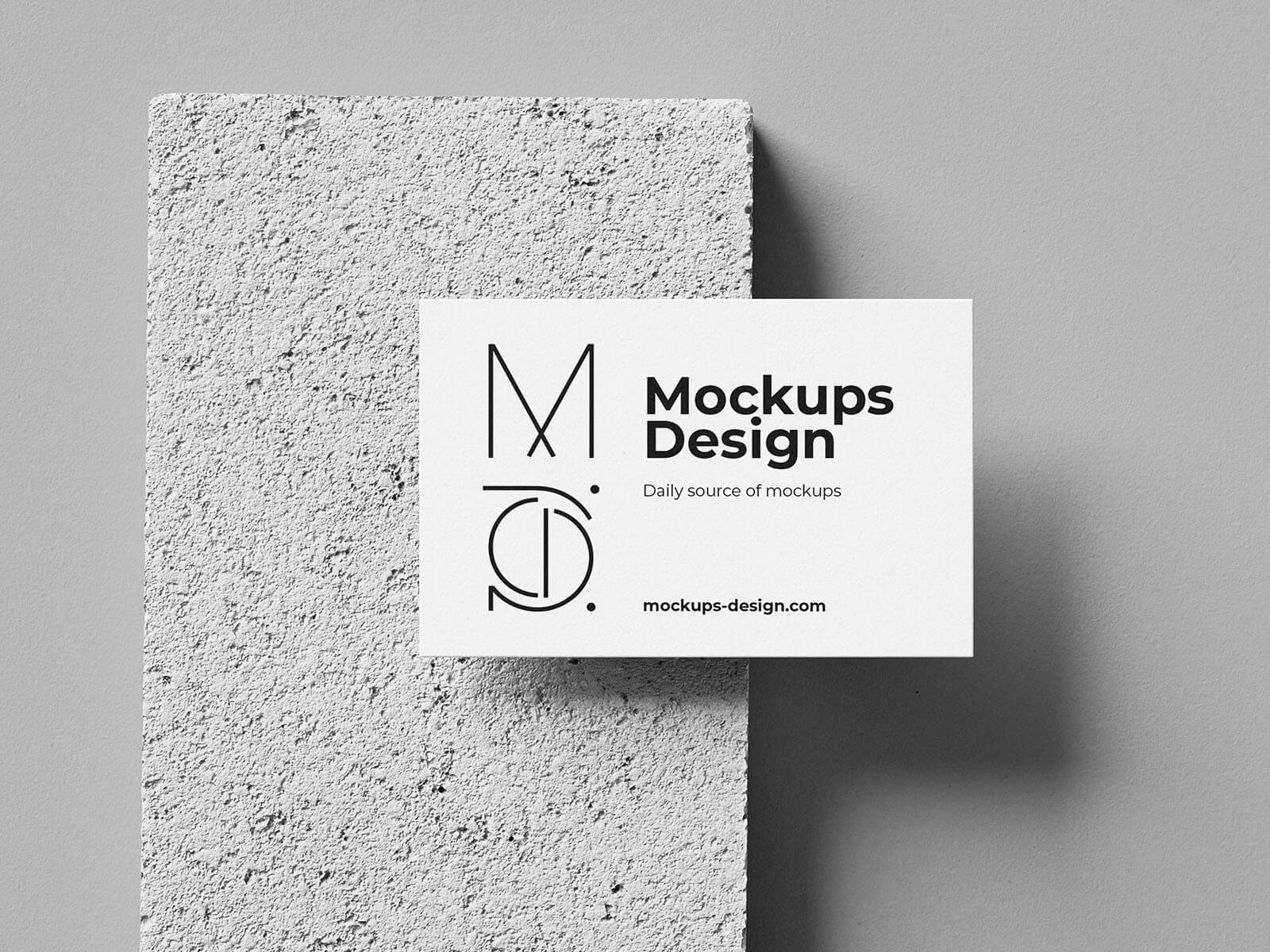 4 Free Minimalistic Business Card Mockup PSD Files