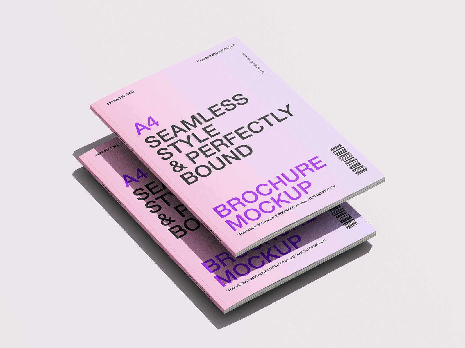 6 Free A4 Multi-Page Brochure / Magazine / Book Mockup PSD Files