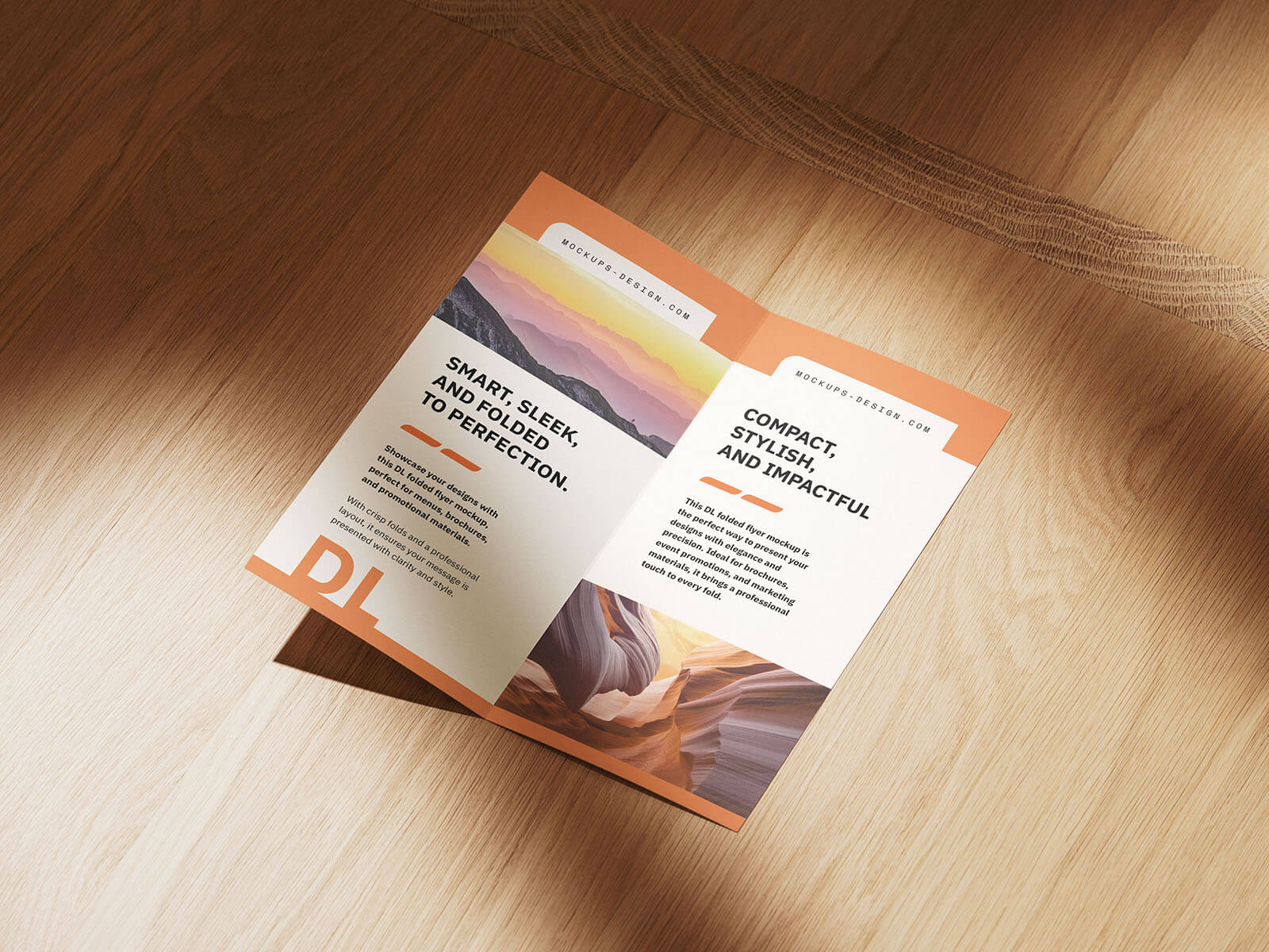 4 Free DL Bi-Fold Brochure / Pamphlet Mockup PSD Files