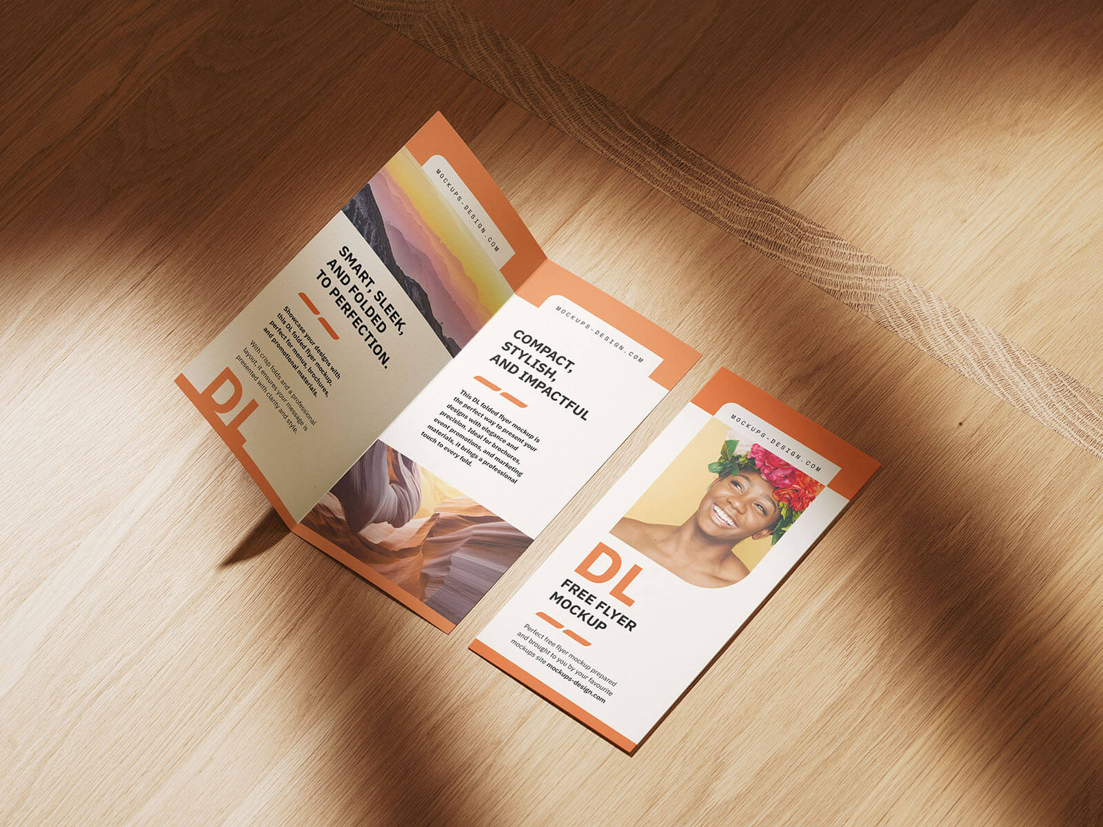 4 Free DL Bi-Fold Brochure / Pamphlet Mockup PSD Files