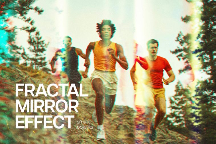 Free Fractal Mirror Photo Effect PSD