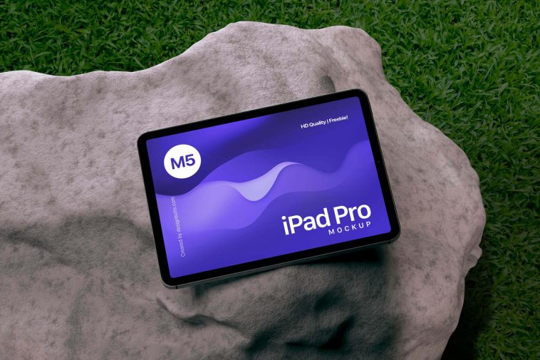 Free M5 iPad Pro 2025 Mockup PSD