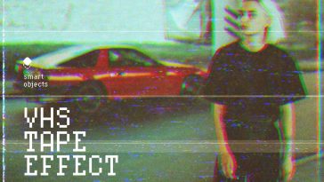 Free VHS Tape Photo Effect PSD