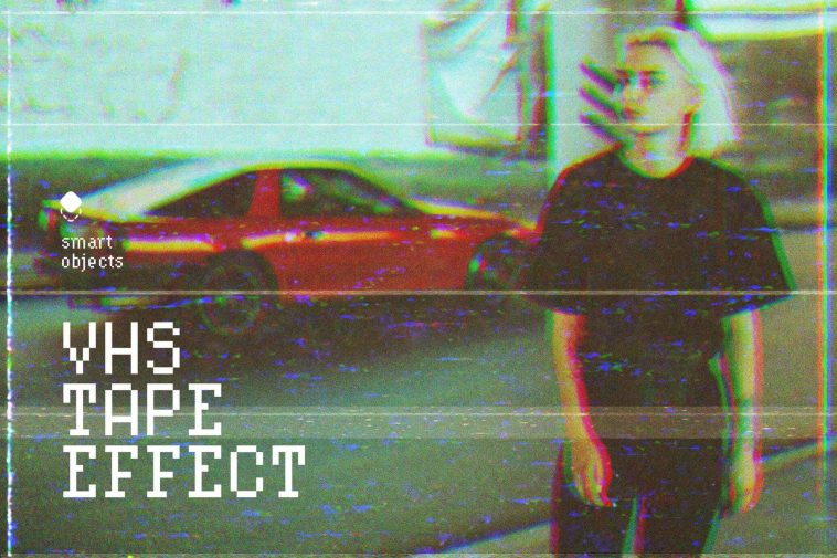 Free VHS Tape Photo Effect PSD