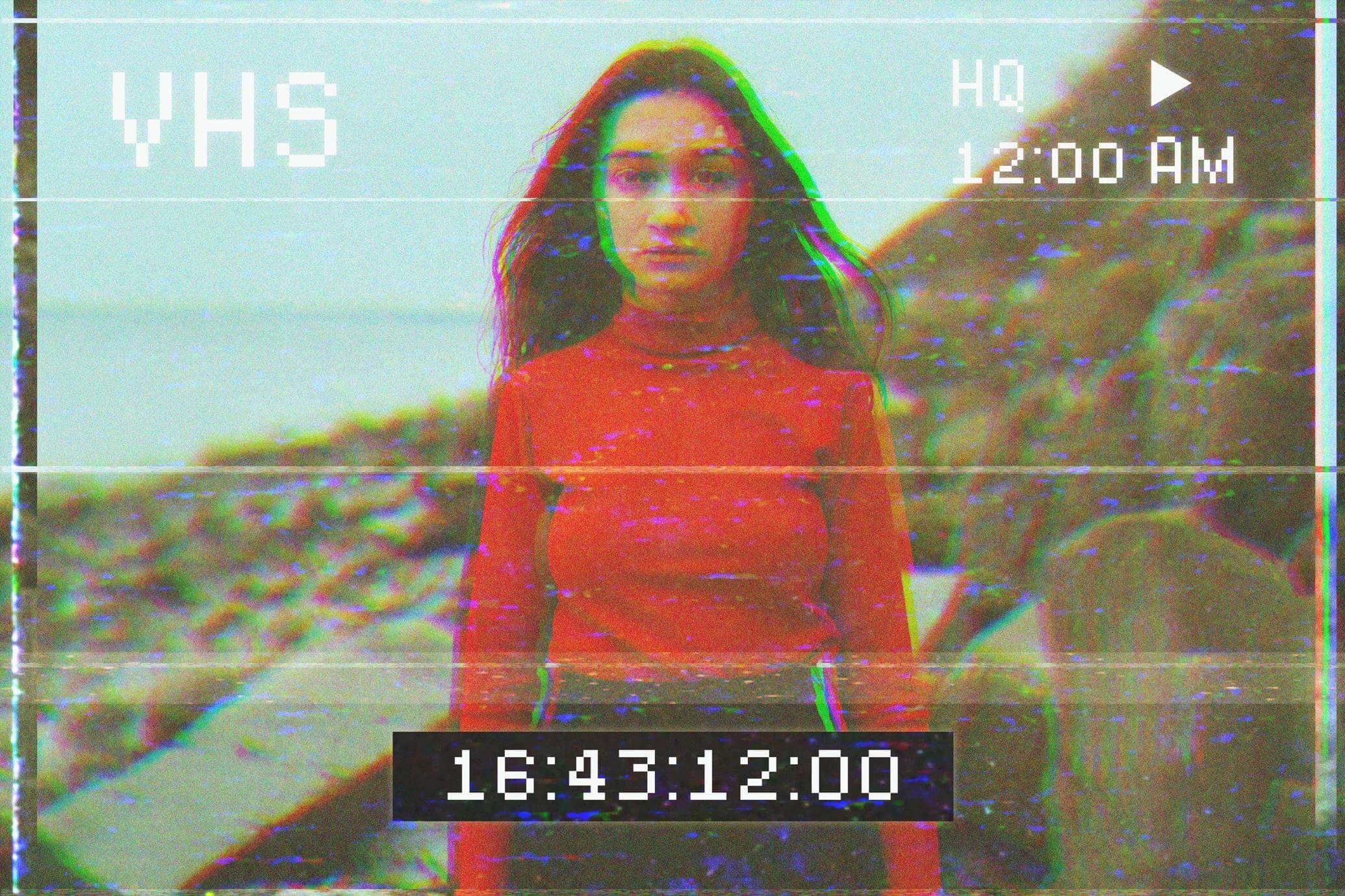 Free VHS Tape Photo Effect PSD