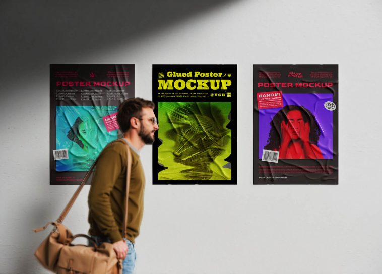 Free Wall Poster Mockup PSD