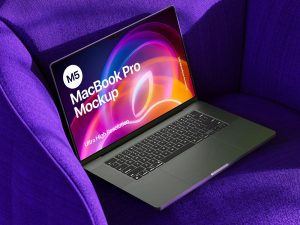 Free M5 MacBook Pro 2025 Mockup PSD