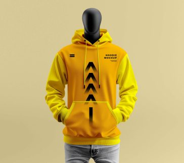 Free Mannequin Hoodie Mockup PSD