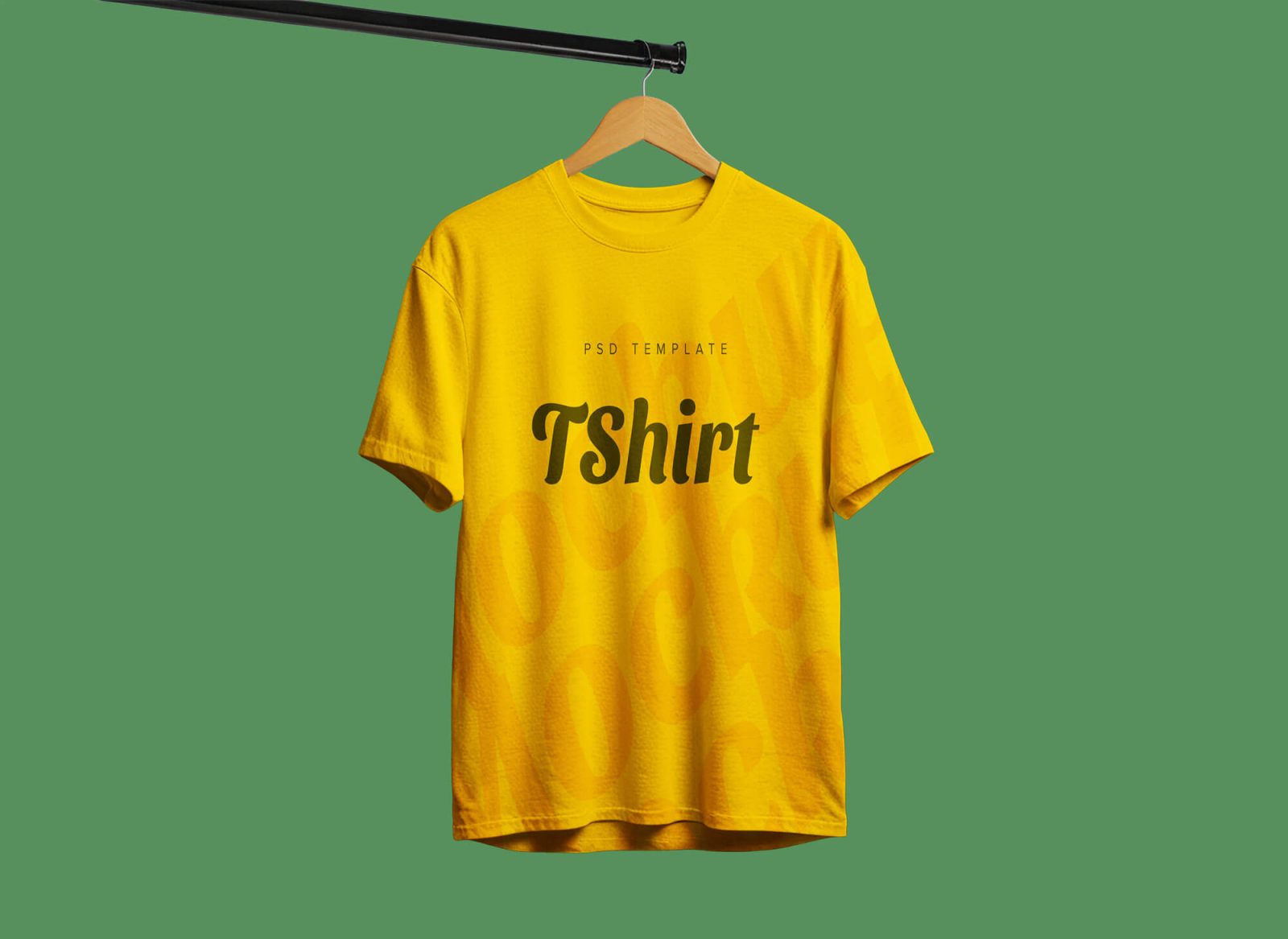 Free Men's Hanging T-Shirt Mockups PSD