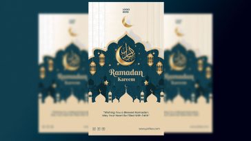 Free Ramdan Kareem Social Media Flyer PSD 2025