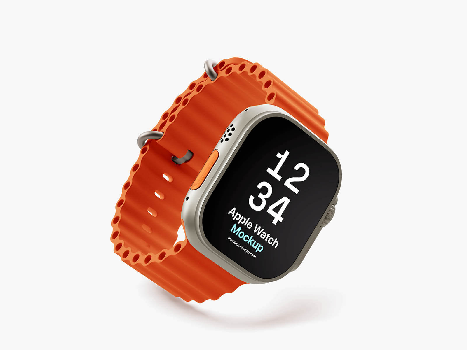 5 Free Apple Ultra Watch 2 Mockup PSD Files