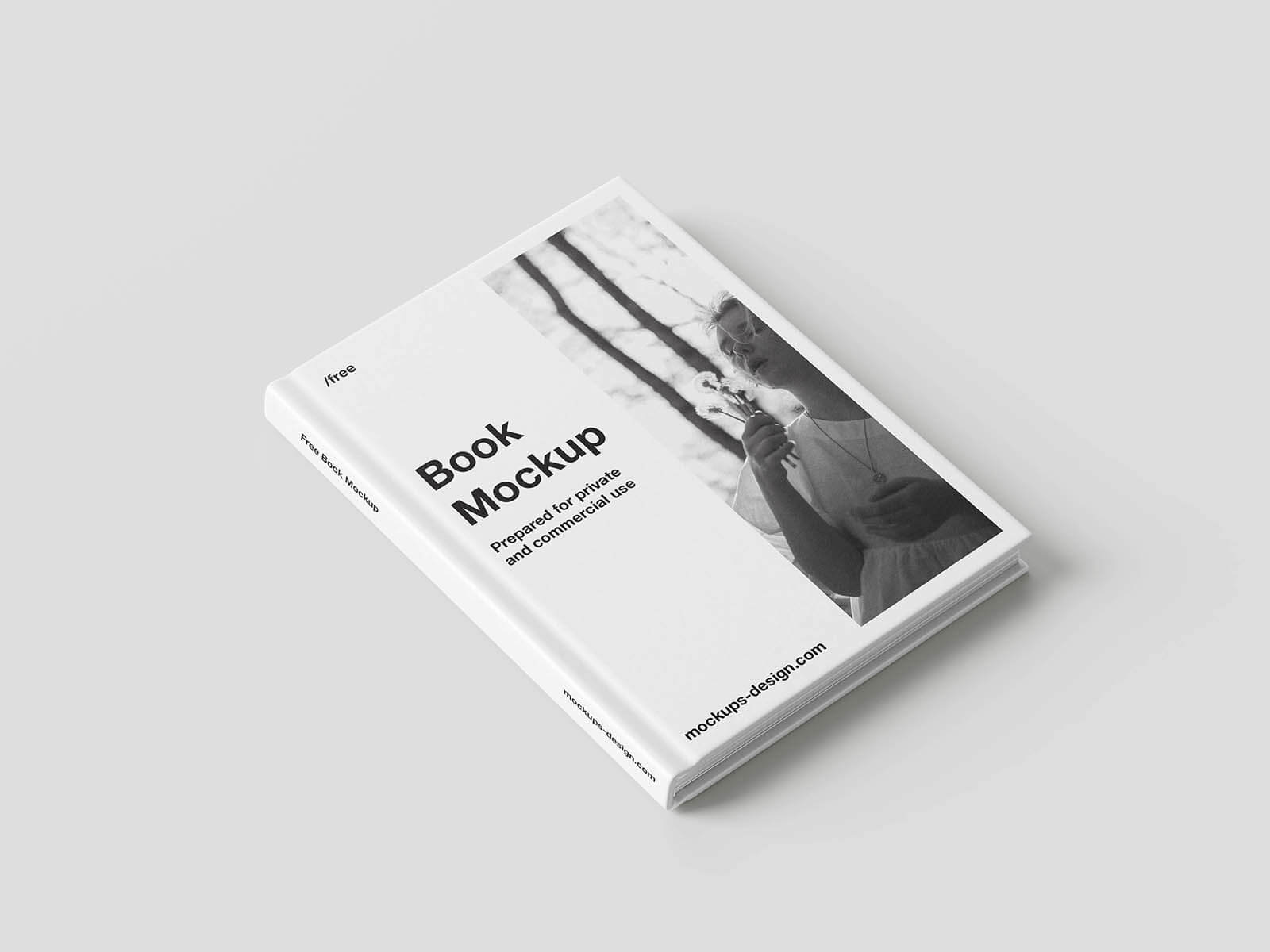 6 Free Simple Hardcover Book Mockup PSD Files