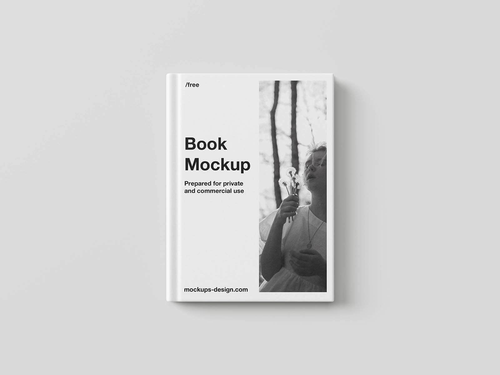 6 Free Simple Hardcover Book Mockup PSD Files