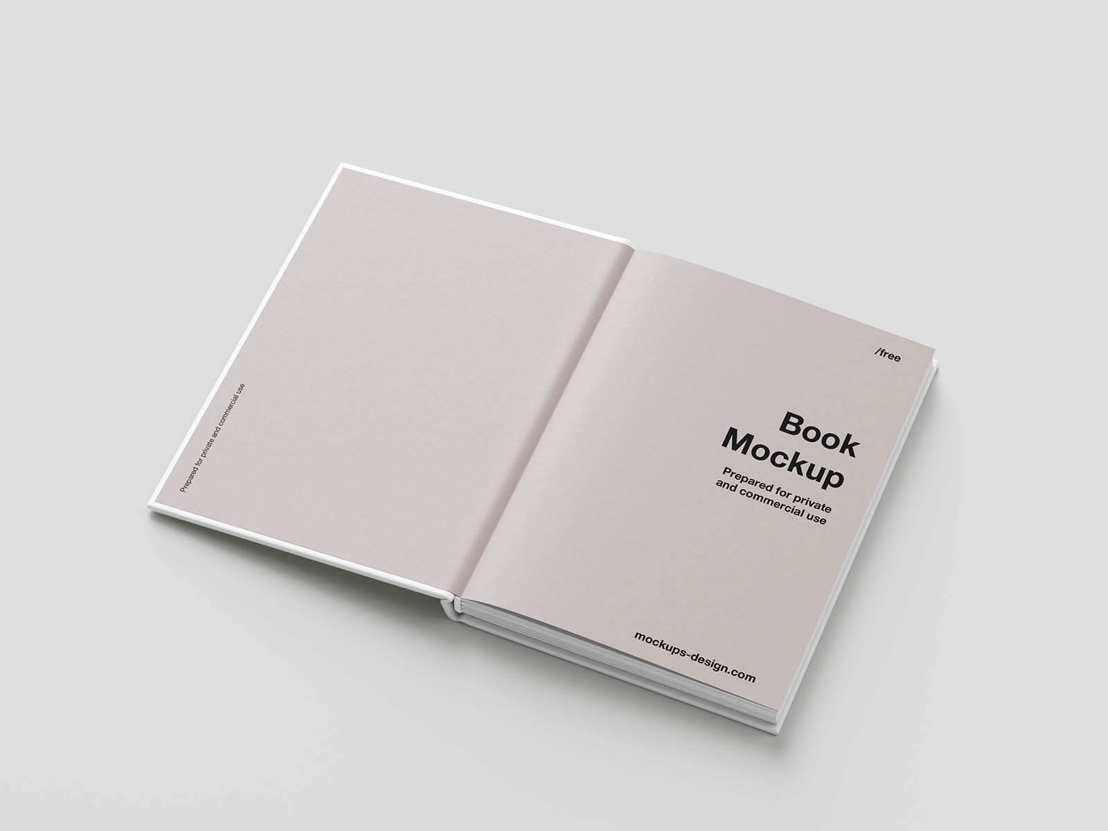 6 Free Simple Hardcover Book Mockup PSD Files