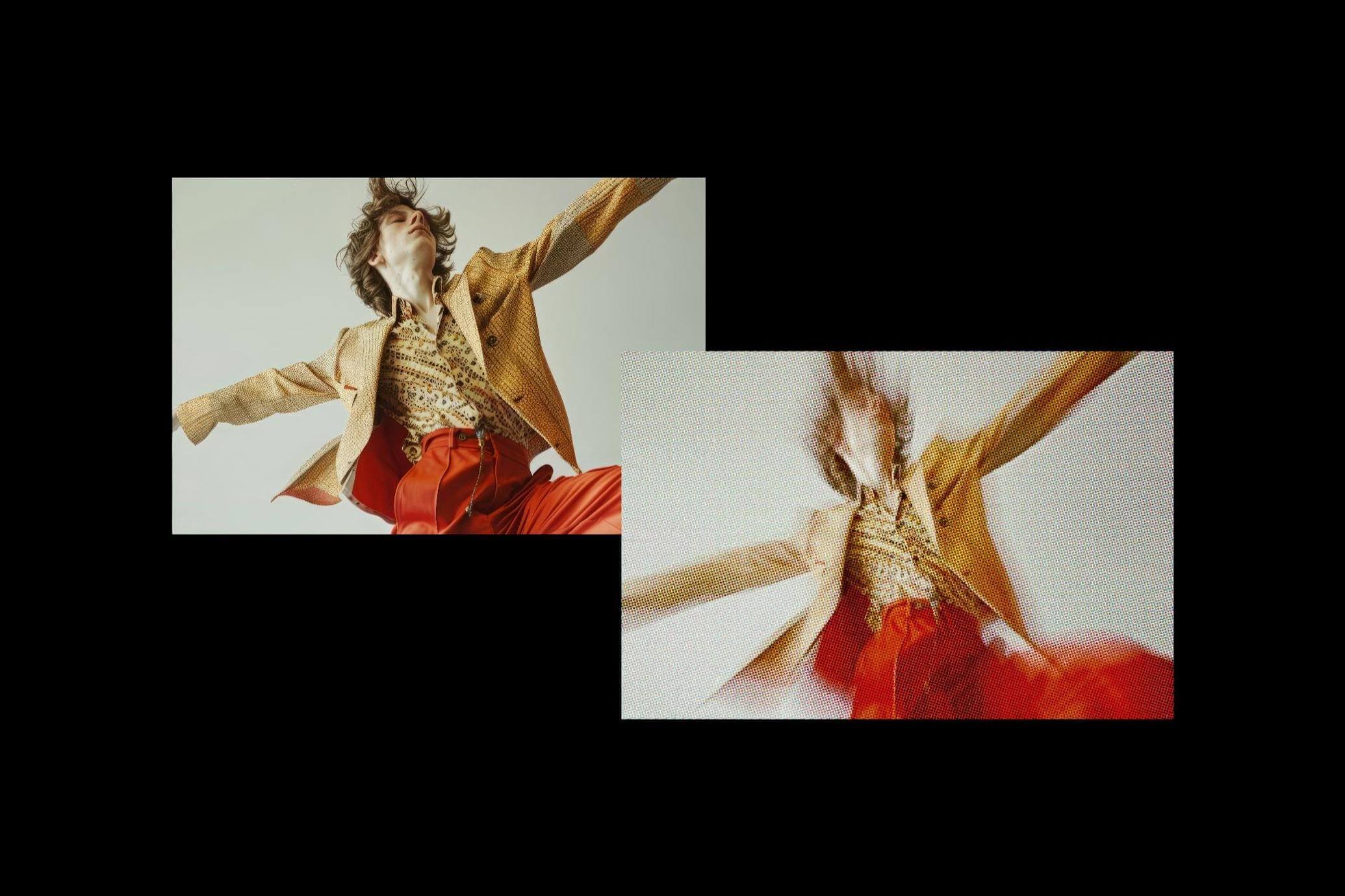 Free Circle Motion Halftone Photo Effect PSD