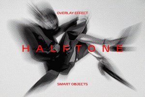 Free Circle Motion Halftone Photo Effect PSD