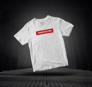 Free Floating Short Sleeves T-Shirt Mockup PSD