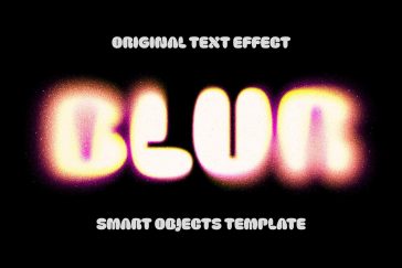 Free Glam Sparkles Blur Text Effect PSD